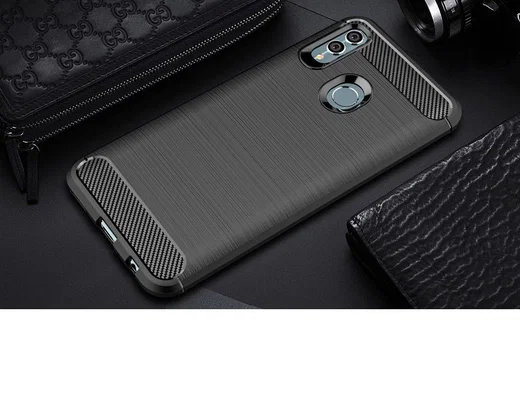 Huawei P Smart (2019) Geborsteld TPU Hoesje Zwart afbeelding 11