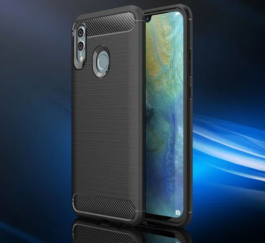Huawei P Smart (2019) Geborsteld TPU Hoesje Zwart afbeelding 7