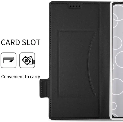 Sony Xperia 10 Plus Luxe Portemonnee Hoesje Zwart afbeelding 6