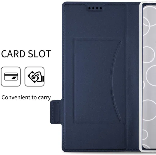 Sony Xperia 10 Plus Luxe Portemonnee Hoesje Blauw afbeelding 6