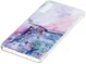 Samsung Galaxy A7 (2018) TPU Hoesje met Marmer Opdruk Blauw afbeelding 2