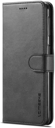 Samsung Galaxy A7 (2018) Stijlvol Portemonnee Bookcase Hoesje Zwart afbeelding 4
