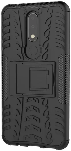 Hybride Nokia 5.1 Plus Hoesje Zwart afbeelding 3