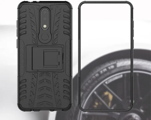 Hybride Nokia 5.1 Plus Hoesje Zwart afbeelding 9