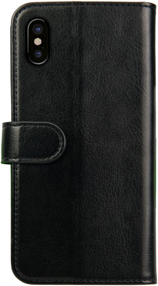 Rosso Element Apple iPhone XS / X Hoesje Book Cover Zwart afbeelding 2