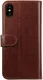 Rosso Element Apple iPhone XS / X Hoesje Book Cover Bruin afbeelding 2
