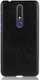 Nokia 3.1 Plus Hoesje met Kunstleer Coating Zwart afbeelding 1