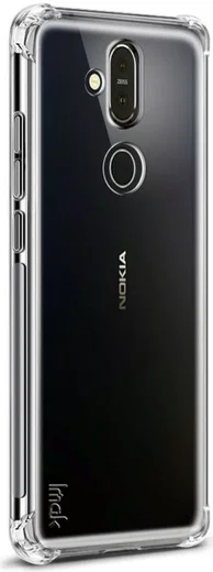Nokia 8.1 TPU Hoesje met Screen Protector Transparant afbeelding 4