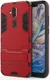 Nokia 8.1 Hybride Hoesje met Standaard Rood afbeelding 1