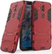 Nokia 8.1 Hybride Hoesje met Standaard Rood afbeelding 2