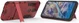 Nokia 8.1 Hybride Hoesje met Standaard Rood afbeelding 3