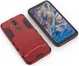Nokia 8.1 Hybride Hoesje met Standaard Rood afbeelding 5