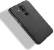 Nokia 8.1 Hoesje met Kunstleer Coating Zwart afbeelding 4