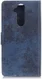 Nokia 8.1 Vintage Portemonnee Hoesje Blauw afbeelding 4