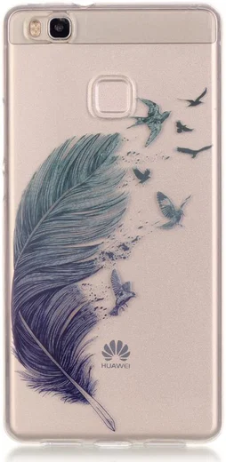 Huawei P9 Lite TPU Hoesje met Veer Print afbeelding 1