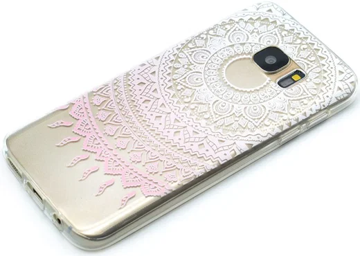 Samsung Galaxy S7 TPU Hoesje met Mandala Print afbeelding 2