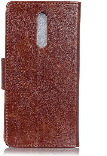 Nokia 8 Portemonnee Hoesje Splitleer Bruin afbeelding 3