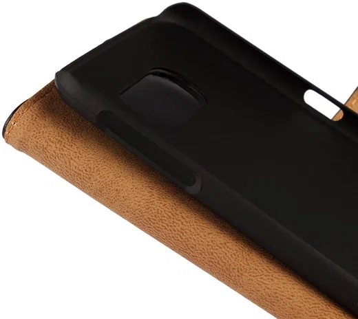Echt Leren Samsung Galaxy S6 Hoesje Zwart afbeelding 7