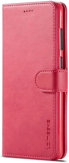 Samsung Galaxy A9 (2018) Portemonnee Bookcase Hoesje Rood afbeelding 4