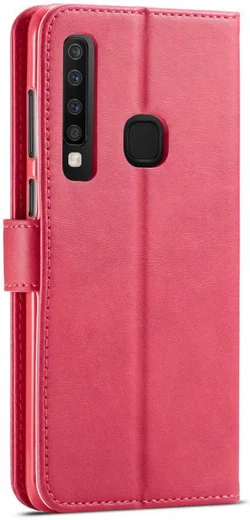 Samsung Galaxy A9 (2018) Portemonnee Bookcase Hoesje Rood afbeelding 1