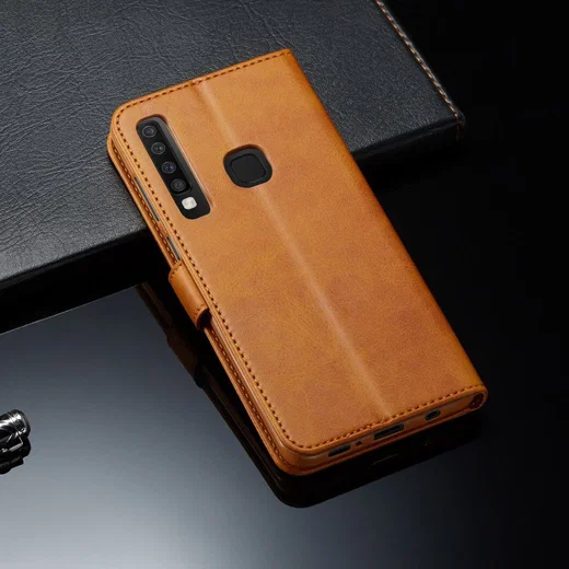 Samsung Galaxy A9 (2018) Portemonnee  Bookcase Hoesje Bruin afbeelding 5