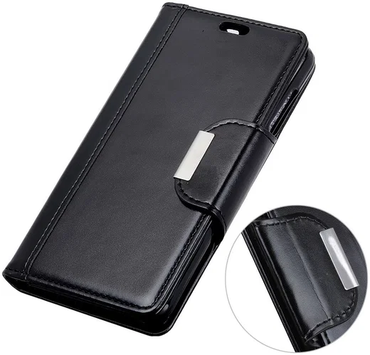 Sony Xperia L3 Portemonnee Hoesje Zwart afbeelding 4