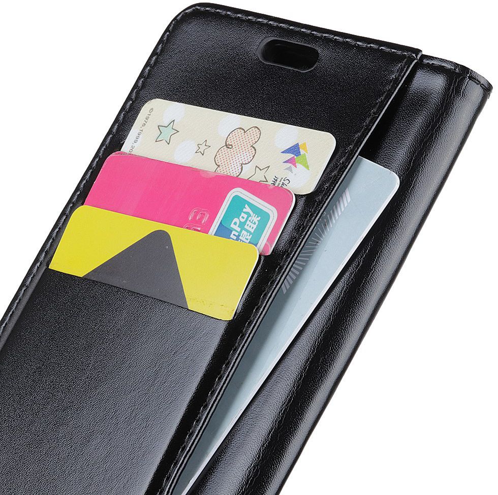 Sony Xperia L3 Portemonnee Hoesje Zwart afbeelding 5