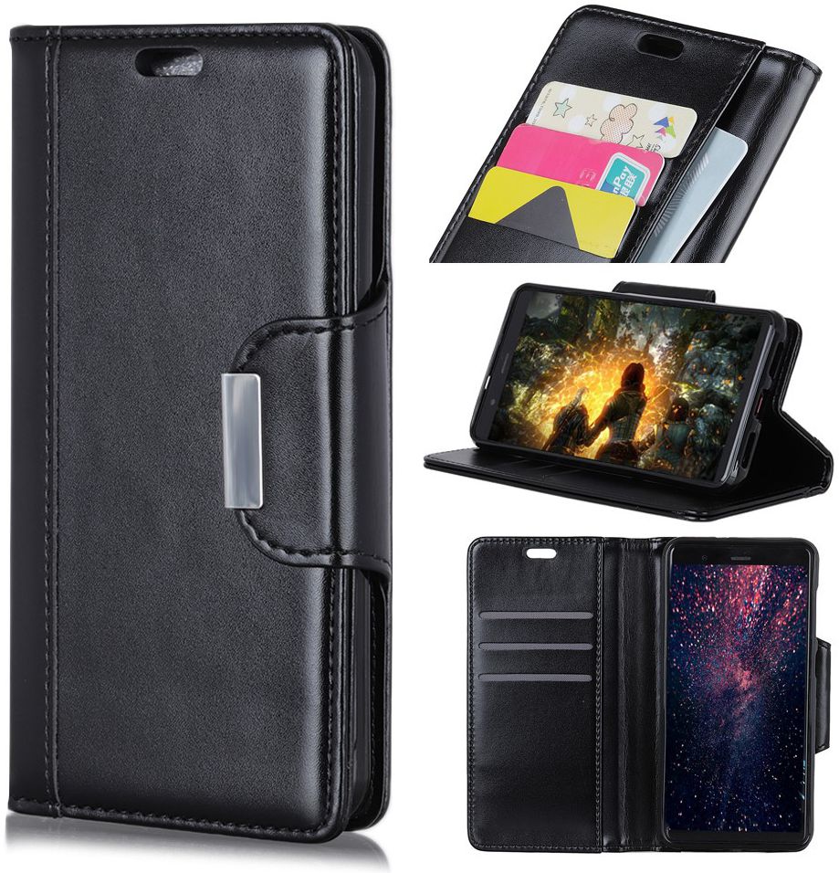 Sony Xperia L3 Portemonnee Hoesje Zwart afbeelding 9