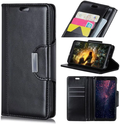 Sony Xperia L3 Portemonnee Hoesje Zwart afbeelding 9