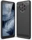 Nokia 9 PureView Geborsteld TPU Hoesje Zwart afbeelding 2