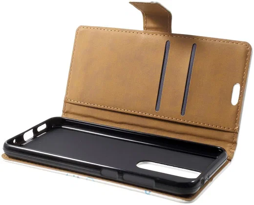 Nokia 5.1 Plus Portemonnee Hoesje met Boom Print afbeelding 2