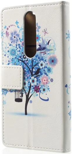Nokia 5.1 Plus Portemonnee Hoesje met Boom Print afbeelding 4