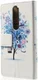 Nokia 5.1 Plus Portemonnee Hoesje met Boom Print afbeelding 4