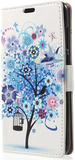 Nokia 5.1 Plus Portemonnee Hoesje met Boom Print afbeelding 5