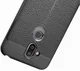 Nokia 8.1 Kunstleren Coating TPU Hoesje Zwart afbeelding 11