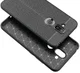 Nokia 8.1 Kunstleren Coating TPU Hoesje Zwart afbeelding 4
