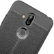 Nokia 8.1 Kunstleren Coating TPU Hoesje Zwart afbeelding 7