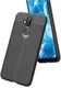 Nokia 8.1 Kunstleren Coating TPU Hoesje Zwart afbeelding 8