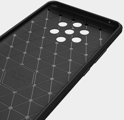Nokia 9 PureView Geborsteld TPU Hoesje Blauw afbeelding 10