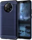 Nokia 9 PureView Geborsteld TPU Hoesje Blauw afbeelding 1