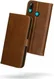 Rosso Deluxe Huawei P Smart 2019 Hoesje Echt Leer Book Case Bruin afbeelding 2