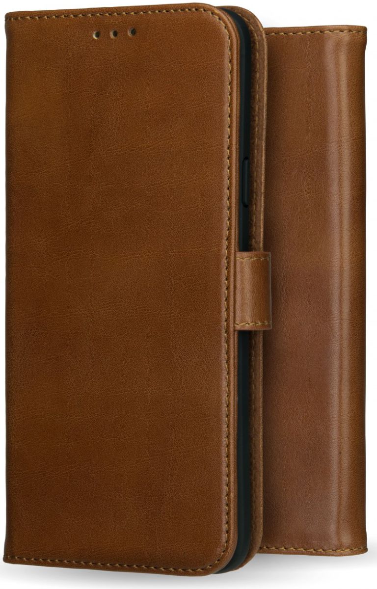 Rosso Deluxe Huawei P Smart 2019 Hoesje Echt Leer Book Case Bruin afbeelding 9