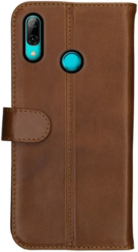 Rosso Deluxe Huawei P Smart 2019 Hoesje Echt Leer Book Case Bruin afbeelding 10