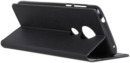 Motorola Moto G7 Stijlvol Portemonnee Hoesje Zwart afbeelding 3