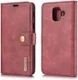 Samsung Galaxy A6 Leren 2-in-1 Bookcase en Back Cover Hoesje Rood afbeelding 12