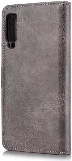 Samsung Galaxy A7 (2018) Leren 2-in-1 Bookcase en Back Cover Grijs afbeelding 6