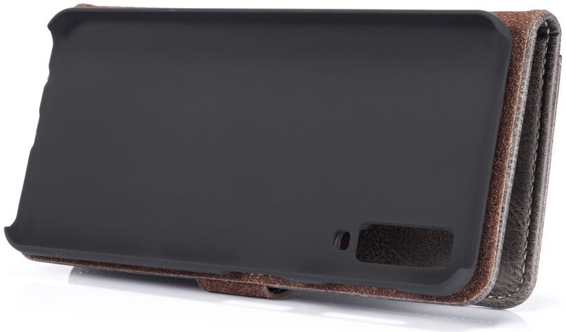Samsung Galaxy A7 (2018) Leren 2-in-1 Bookcase en Back Cover Grijs afbeelding 9