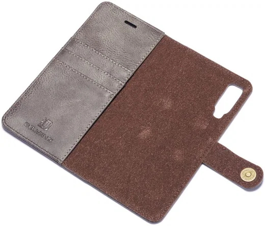 Samsung Galaxy A7 (2018) Leren 2-in-1 Bookcase en Back Cover Grijs afbeelding 10