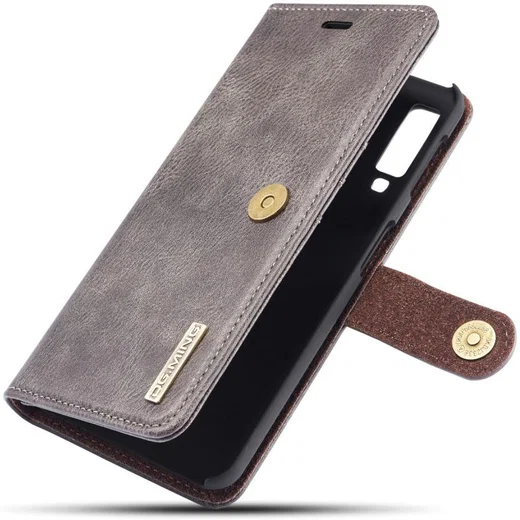 Samsung Galaxy A7 (2018) Leren 2-in-1 Bookcase en Back Cover Grijs afbeelding 1