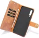 Samsung Galaxy A7 (2018) Leren 2-in-1 Bookcase en Back Cover Bruin afbeelding 4